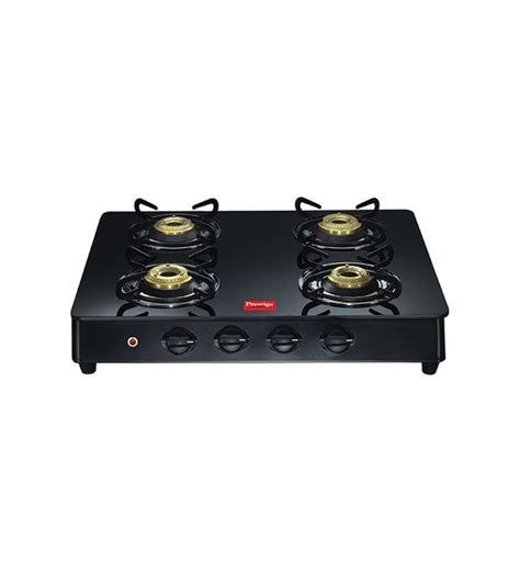 prestige gas stove 4 burner glass top auto ignition